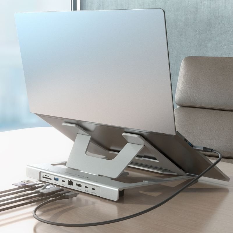 Suporte de Secretária - Base de Ligação USB Tipo C Aisens Asuc-7p045-gr / 1xusb / 1xusb Tipo C / 1x…