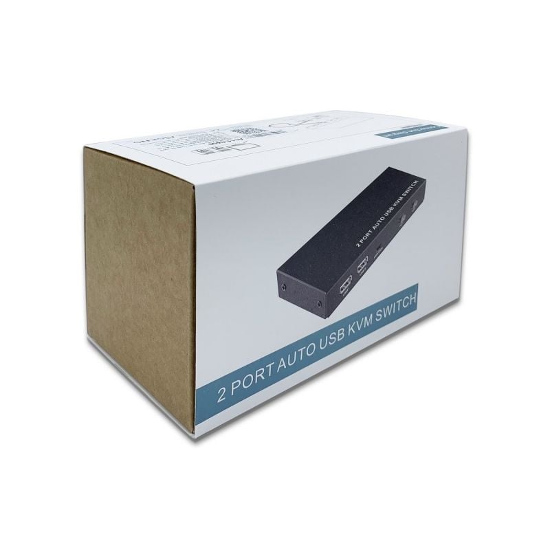 Aisens A111-0400 / 2PC HDMI KVM Switch com 1 Teclado e Rato Individuais