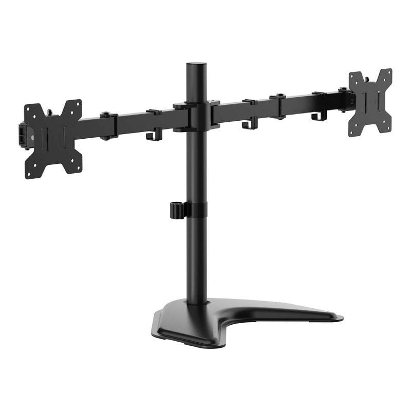 Suporte de Secretária para 2 Monitores Aisens Dt32tsr-285 / Giratório / Inclinado / Até 10kg