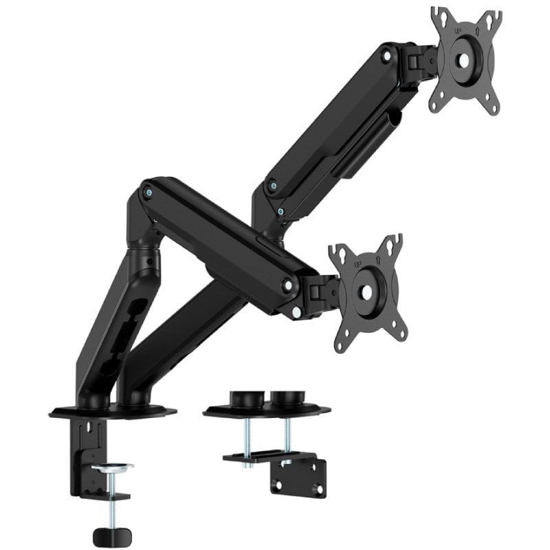 Suporte de Mesa com Contrapeso para 2 Monitores Aisens Dt32tsr-451 / Giratório / Inclinável / Até 9…