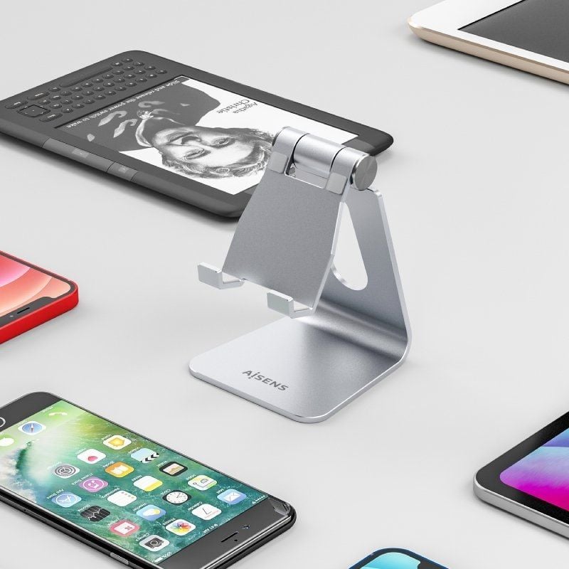 Suporte para Smartphone / Tablet Aisens Ms1pm-081 / Prata