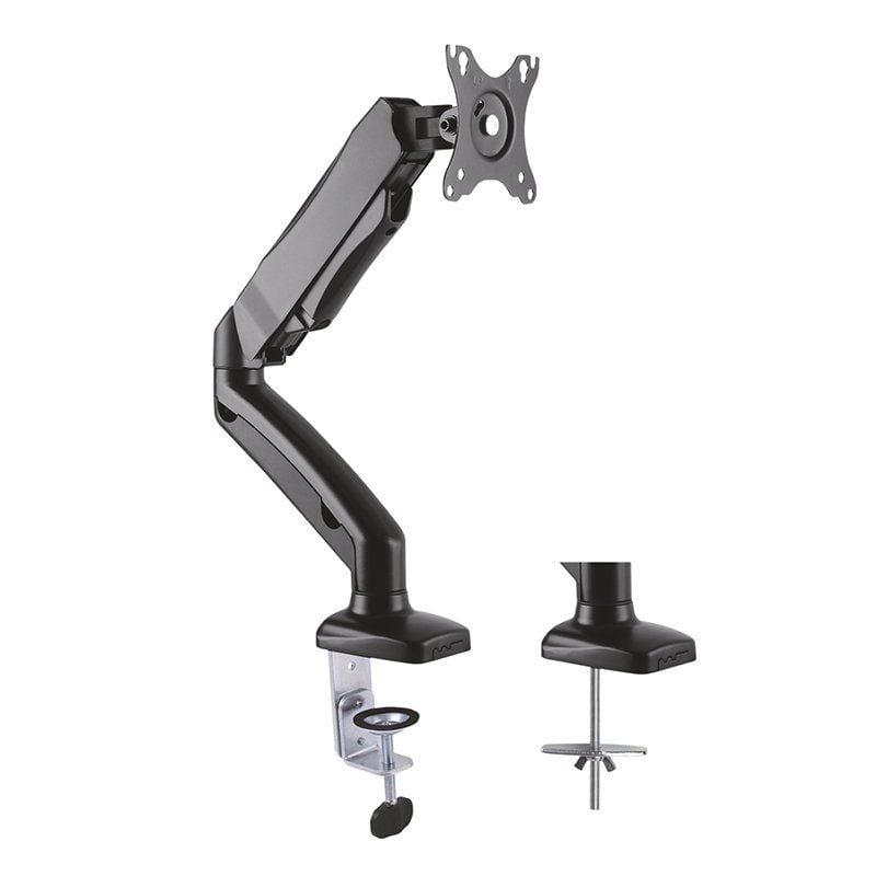 Suporte de Mesa para Monitor com Contrapeso Aisens Dt27tsr-043 / Giratório / Inclinado / Até 9kg
