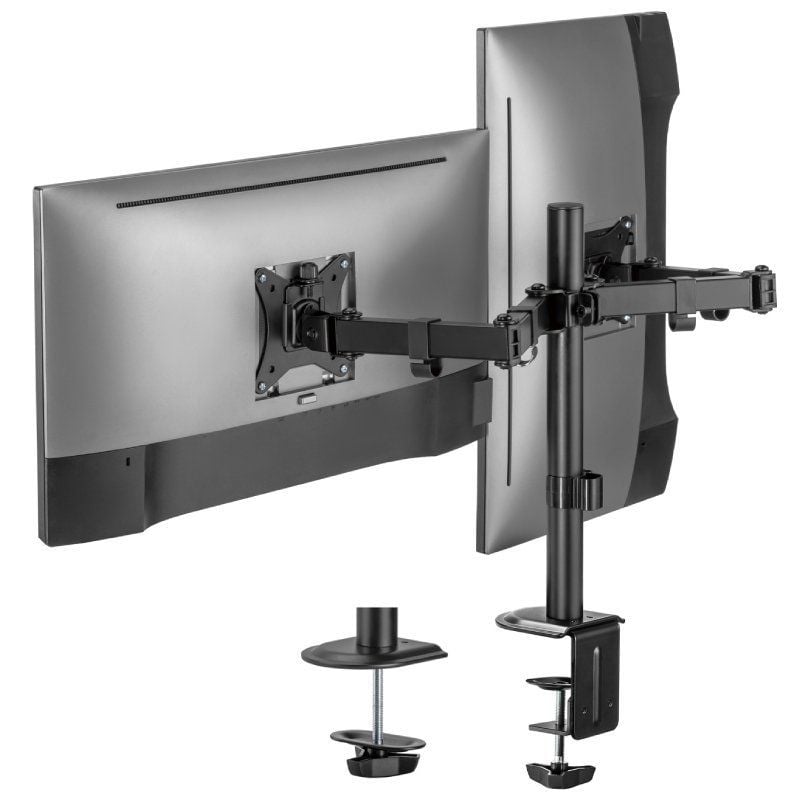 Suporte de Mesa para 2 Monitores Ou Tvs Aisens Dt32tsr-149 / Giratório / Inclinado / Até 9kg