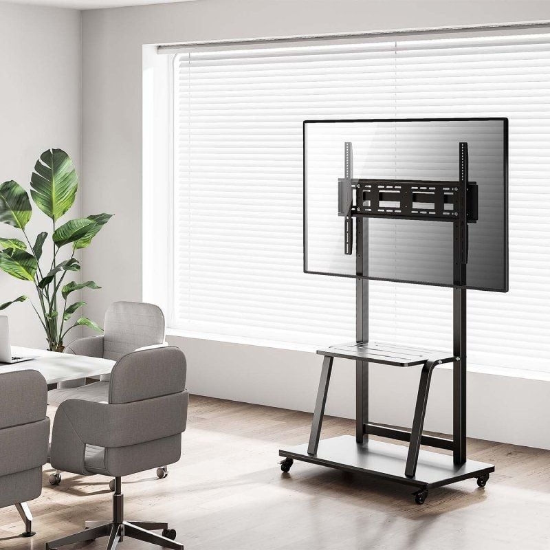 Suporte de Chão Aisens Ft100e-231 com Rodízios para Televisores de 37-100" / Até 150kg
