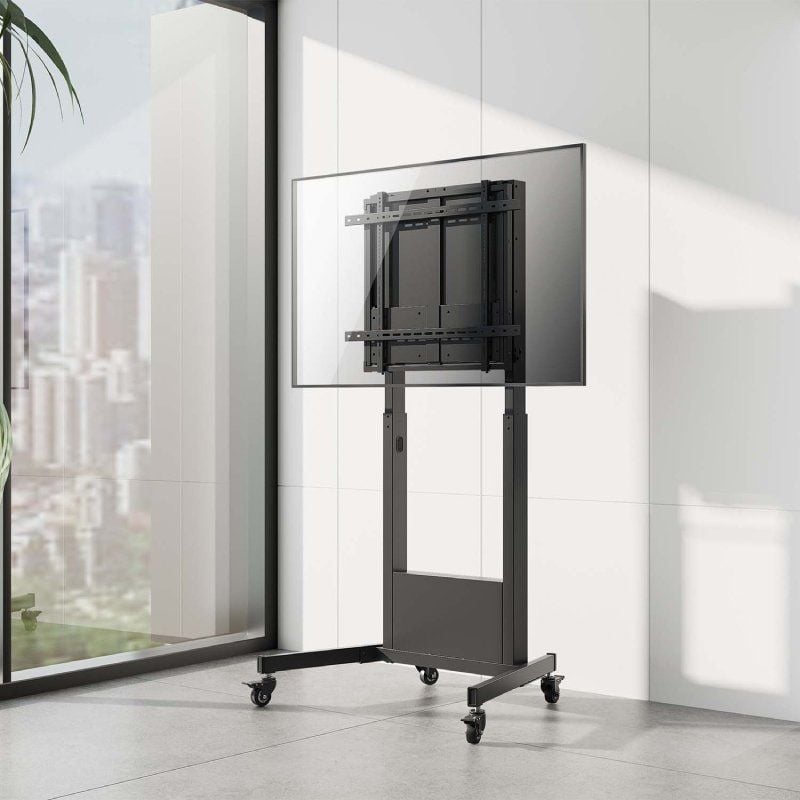 Suporte de Chão Aisens Ft100e-263 com Rodízios para Televisores 60-100" / Até 90kg