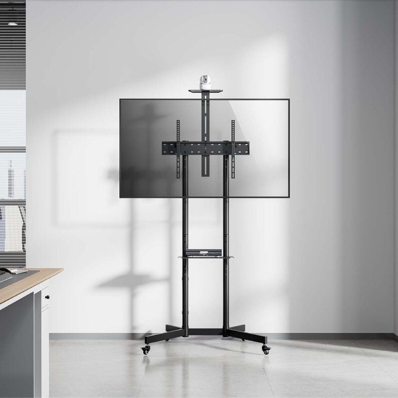 Suporte de Chão Inclinável com Rodízios / Suporte de Câmara Aisens Ft70te-335 para TV 37"-70" / Até…