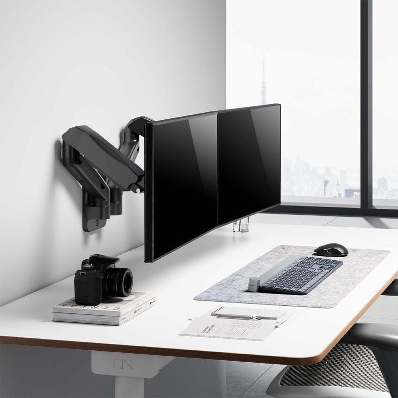 Suporte de Parede para 2 Monitores Ou TV Aisens Wt32tsr-225 / Giratório / Inclinado / Até 9kg