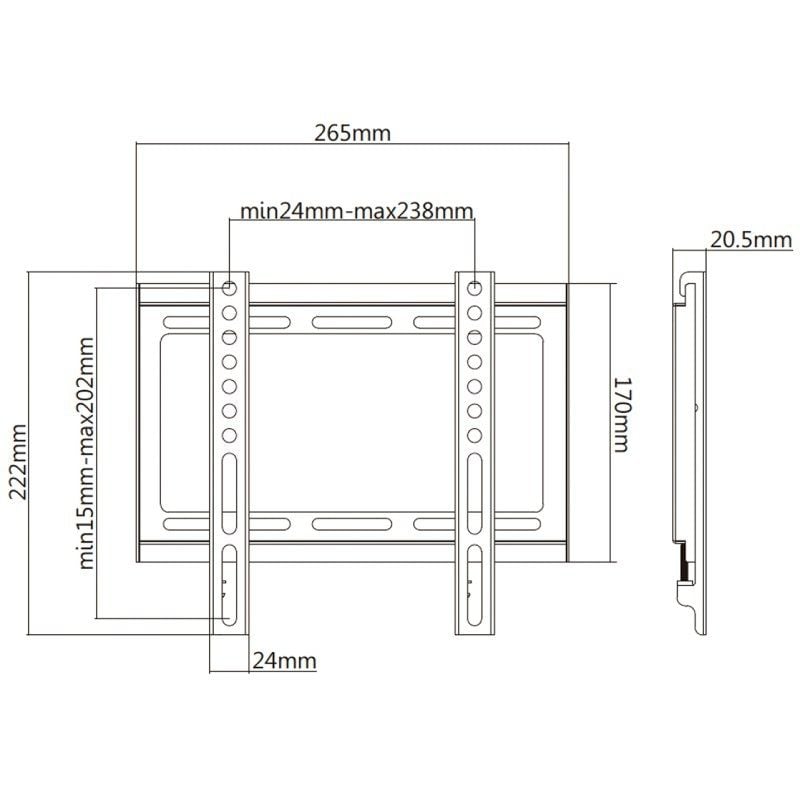 Suporte de Parede Aisens Wt42f-157 para Televisores de 32-42" / Até 35kg