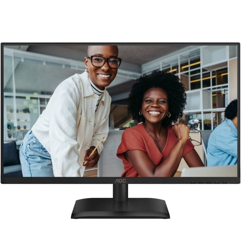 Monitor Profissional AOC 24E4U 23,8" / Full HD / Ajustável em Altura / Preto