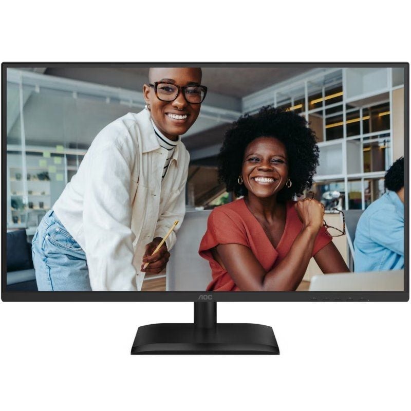 Monitor Profissional AOC 27E4U 27" / Full HD / Multimédia / Ajustável em Altura / Preto
