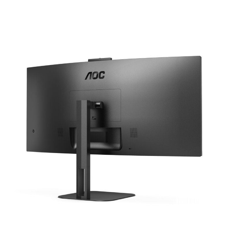Monitor Profissional Ultra Largo Curvo AOC CU34V5CW / BK 34" / UWQHD / Webcam / Multimédia / Ajustá…