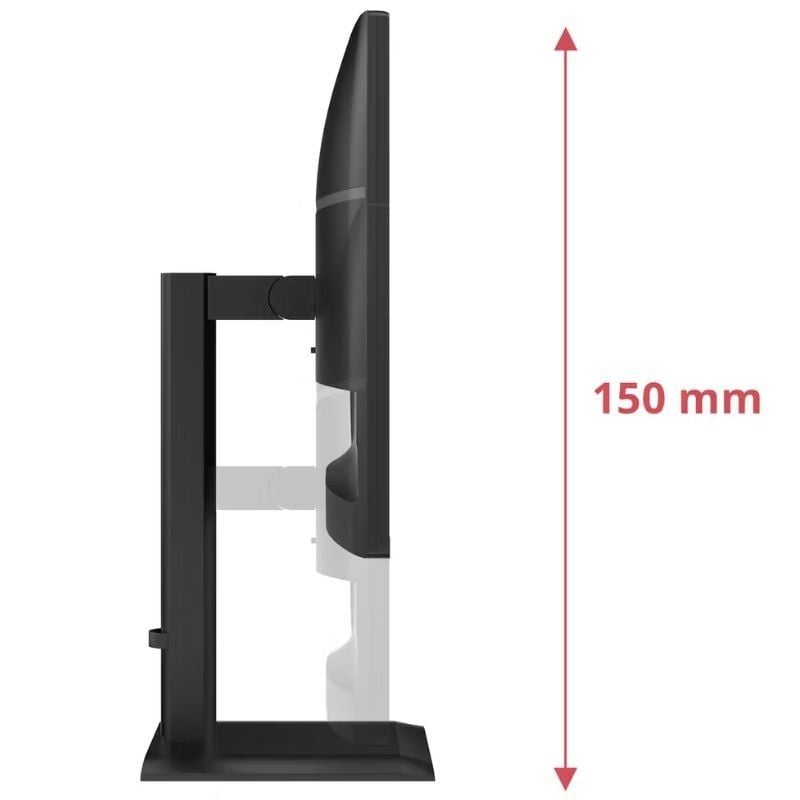 Monitor Profissional AOC Q27E4U 27" / QHD / Multimédia / Ajustável em Altura / Preto