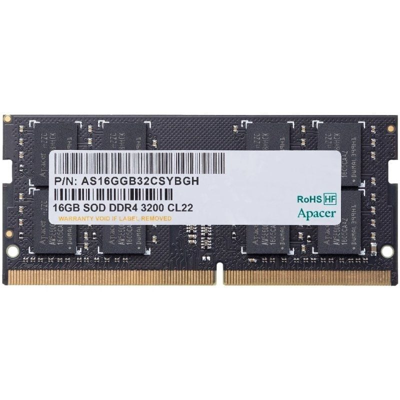 Apacer AS16GGB32CSYBGH 16GB / DDR4 / 3200mhz / 1.2v / CL22 / SODIMM / Memória RAM