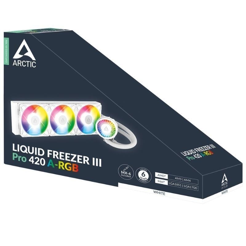 Arctic Liquid Freezer III Pro 420 A-rgb / Branco Sistema de Arrefecimento Líquido Arctic Liquid Fre…