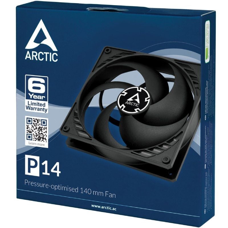 Ventilador Arctic P14 / 14cm / Preto