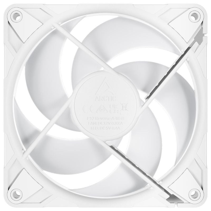 Ventilador Arctic P12 Pro Reverse A-rgb / 12cm / Branco