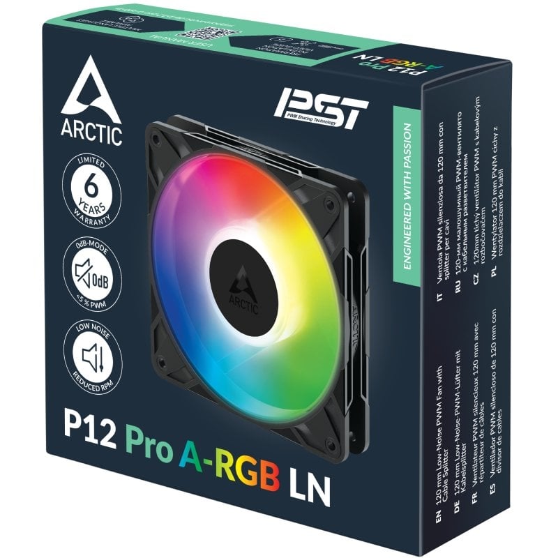 Arctic P12 Pro A-rgb LN Fan / 12cm / Preto