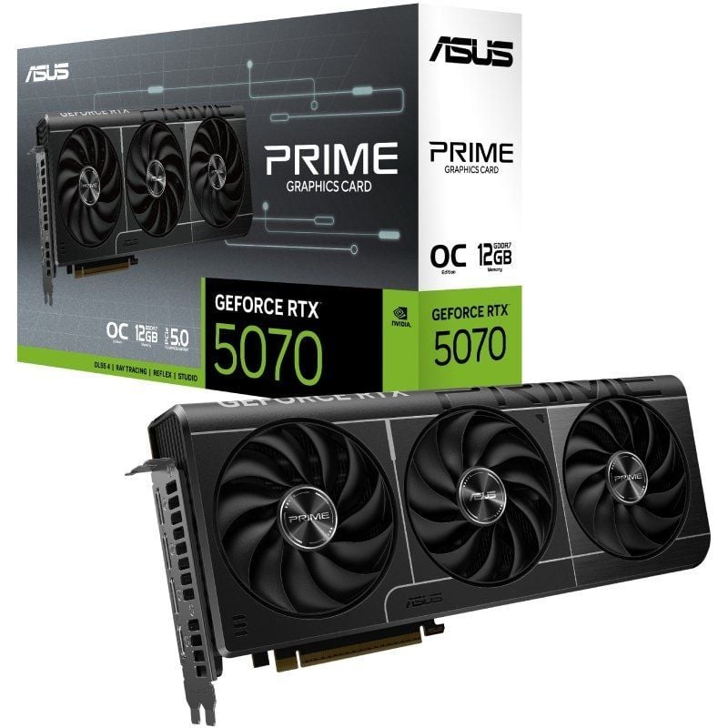 Placa Gráfica Asus Prime Geforce RTX 5070 OC Edition / 12GB GDDR7