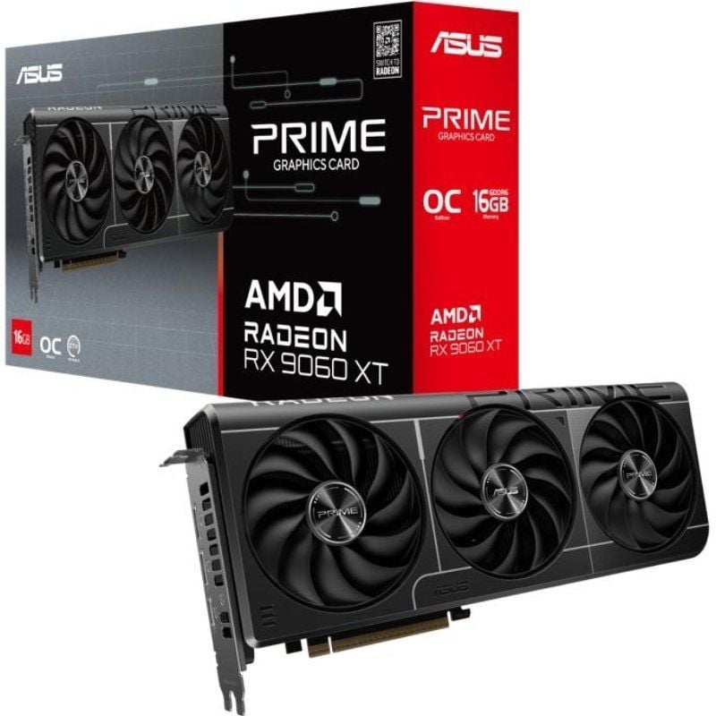 Placa Gráfica Asus Prime Radeon RX 9060 XT OC / 16GB GDDR6