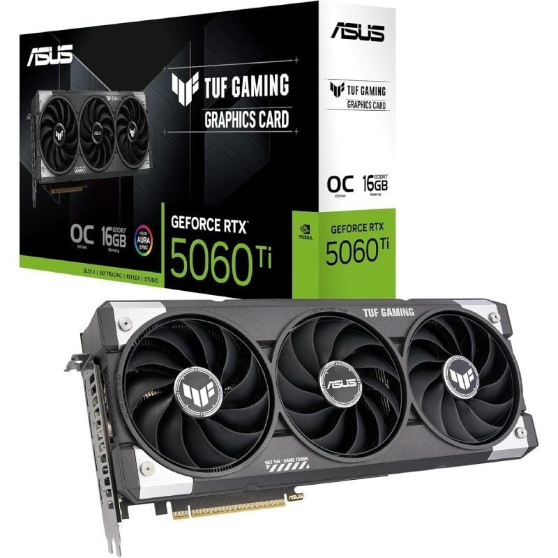 Placa Gráfica Asus TUF Gaming Geforce RTX 5060 Ti OC / 16GB GDDR7