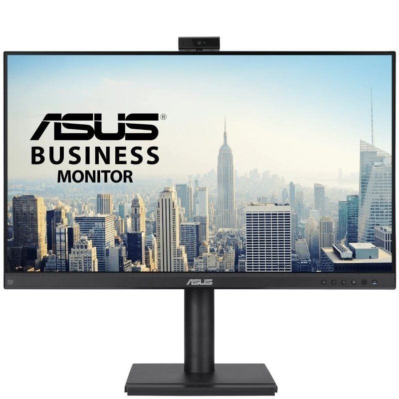 Monitor Profissional Asus BE279QFK 27" / Full HD / Webcam / Multimédia / Ajustável em Altura / Preto