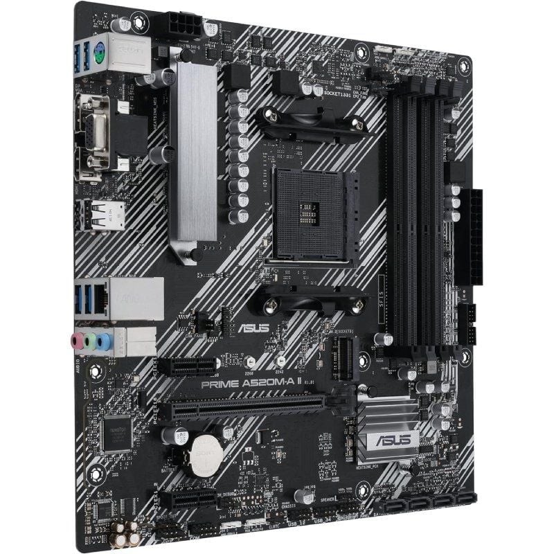Placa-mãe Asus Prime A520m-a II / CSM Socket AM4 / Micro ATX