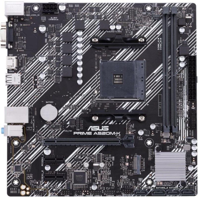 Placa-mãe Asus Prime A520m-k Socket AM4 / Micro ATX
