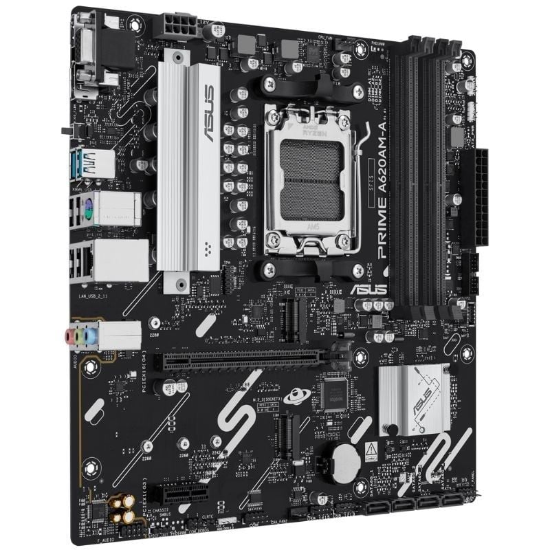 Asus A620am-a-csm Soquete AM5 / DDR5 / PCIe 4.0 / Placa-mãe Micro ATX