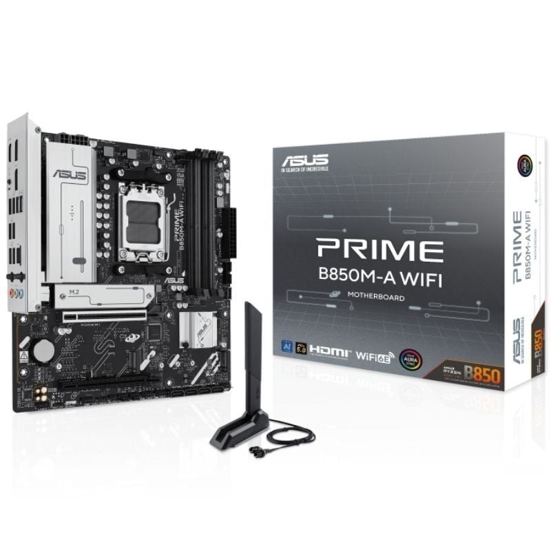 Placa-mãe Asus PRIME B850m-a WIFI Socket AM5 / Micro ATX