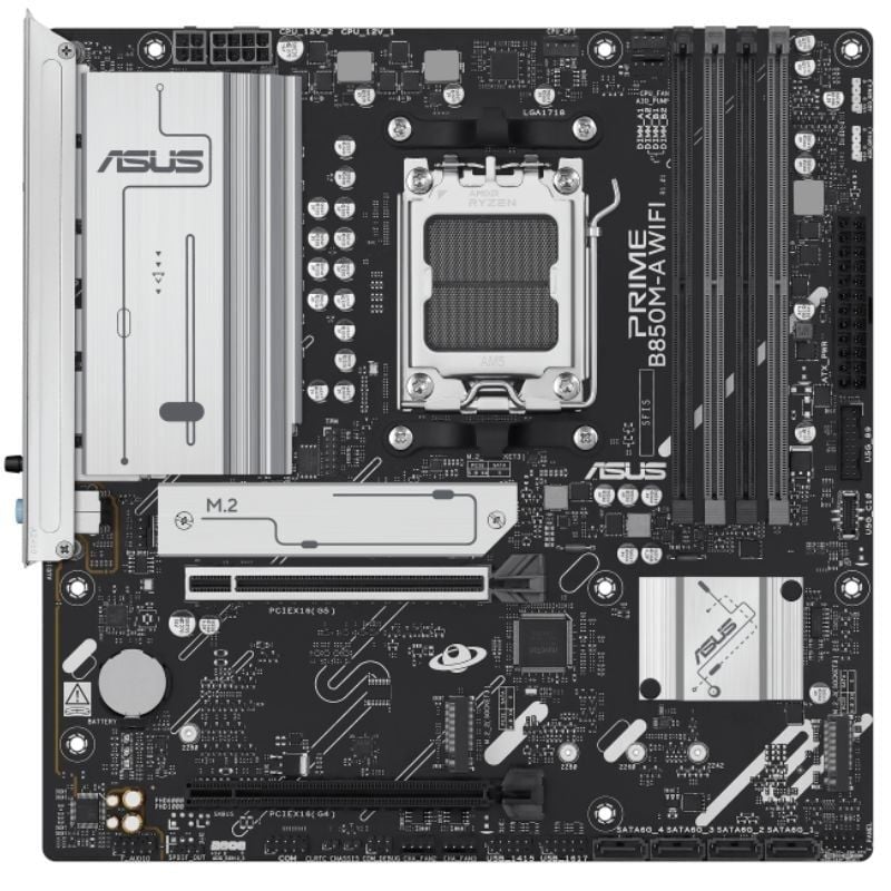 Placa-mãe Asus PRIME B850m-a WIFI Socket AM5 / Micro ATX