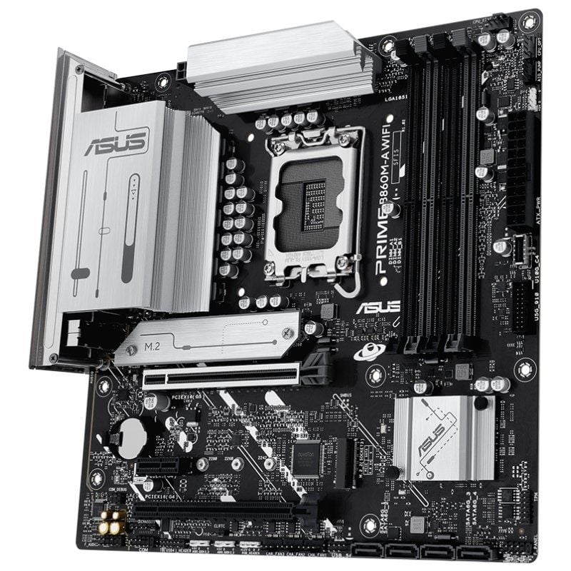 Placa-mãe Asus PRIME B860m-a WIFI Socket 1851 / Micro ATX