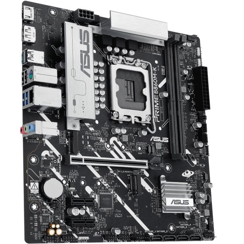 Placa-mãe Asus PRIME B860m-k Socket 1851 / DDR5 / PCIe 5.0 / Micro ATX