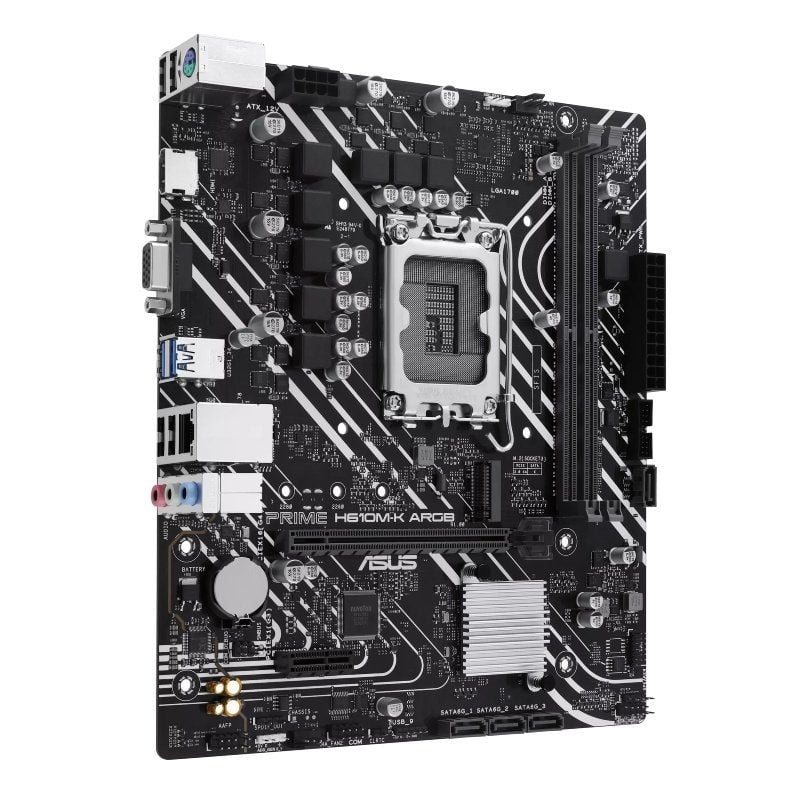 Placa-mãe Asus Prime H610m-k ARGB Socket 1700 / Micro ATX