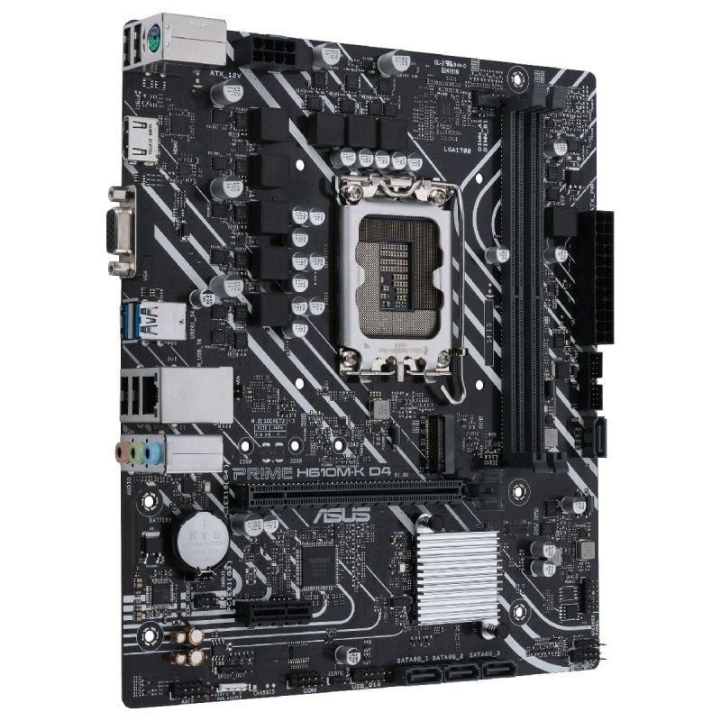 Placa-mãe Asus Prime H610m-k D4 / Socket 1700 / Micro ATX