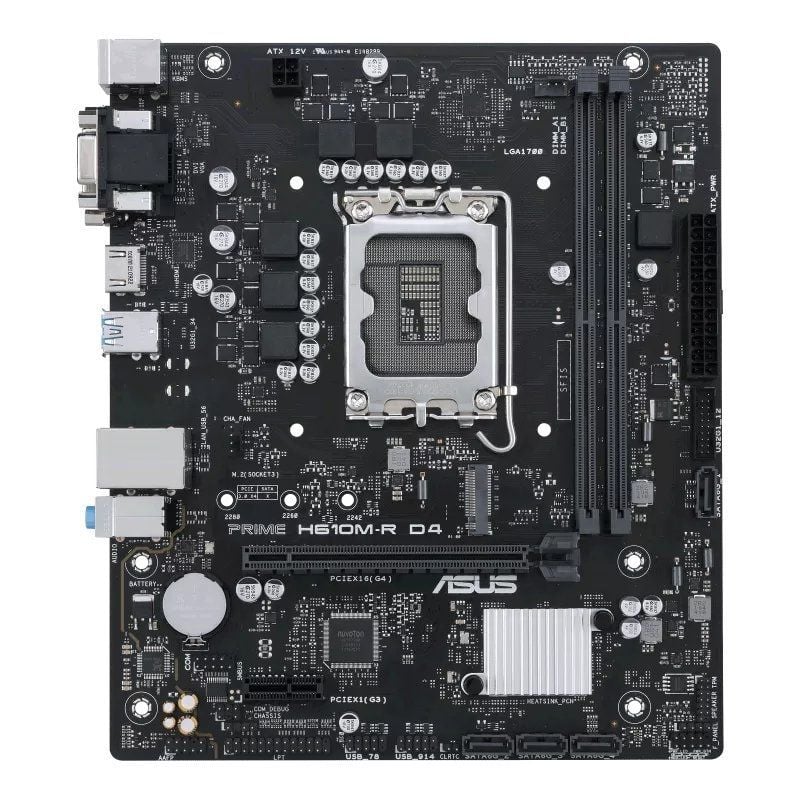 Placa-mãe Asus Prime H610m-r D4 Socket 1700 / Micro ATX / Bulk