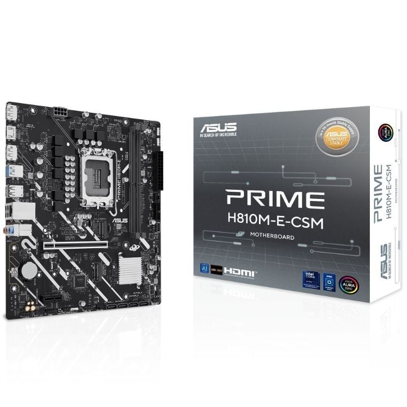 Asus Prime H810m-e-csm / Soquete 1851 / DDR5 / PCIe 4.0 / Placa-mãe Micro ATX