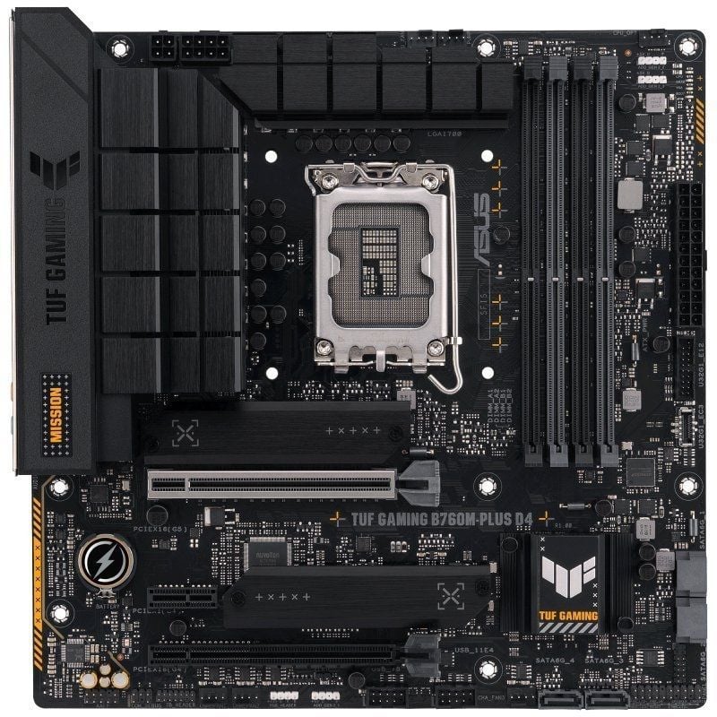 Placa-mãe Asus TUF GAMING B760m-plus D4 / Soquete 1700 / Micro ATX