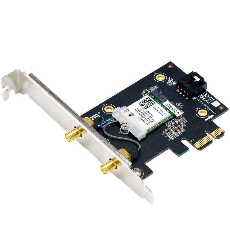 Placa de Rede sem Fios-pci Express Asus Pce-be6500 / 6500mbps / 2,4 / 5 / 6ghz