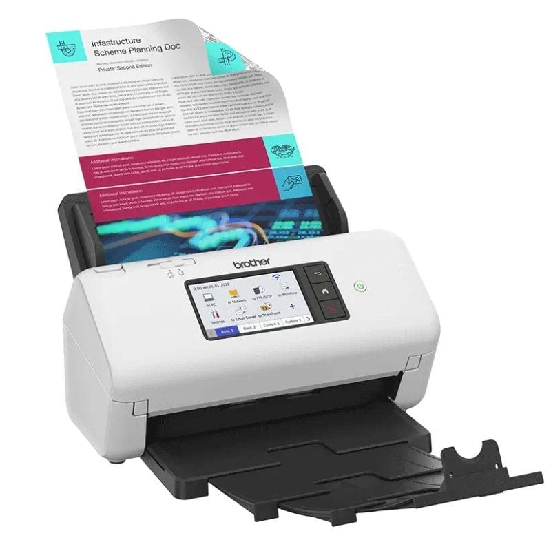 Scanner de Documentos Brother Ads-4700w com ADF / Alimentador de Documentos Duplex