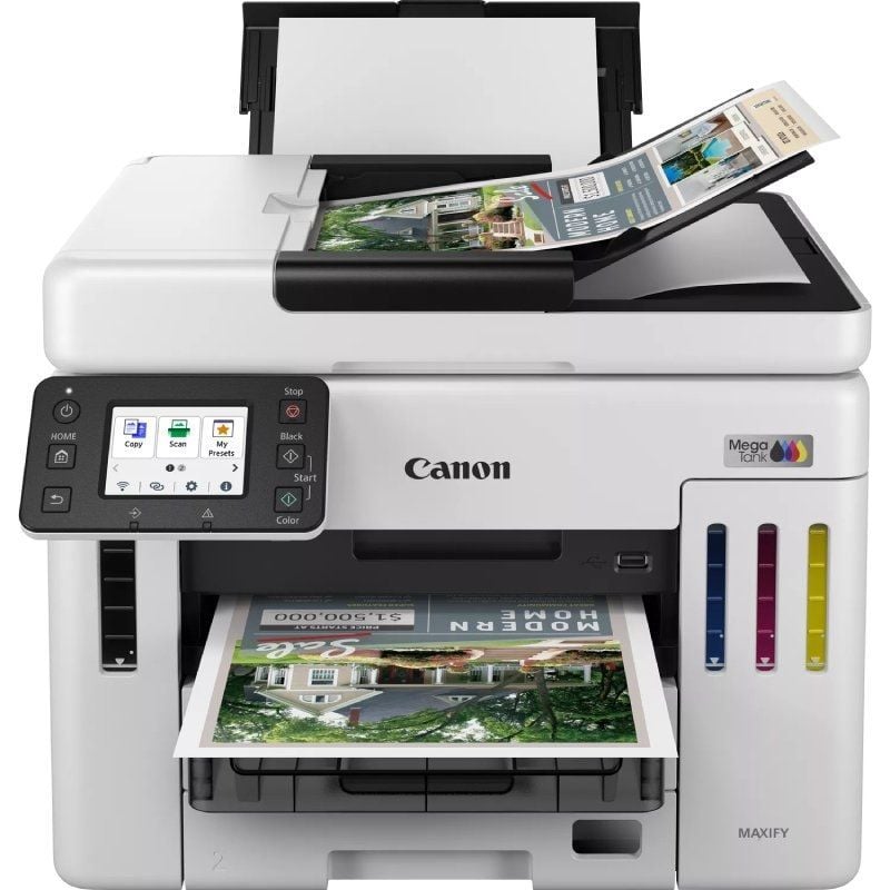 Multifunções Recarregável Canon MAXIFY GX7150 Megatank Wifi / Duplex / Fax / Branco