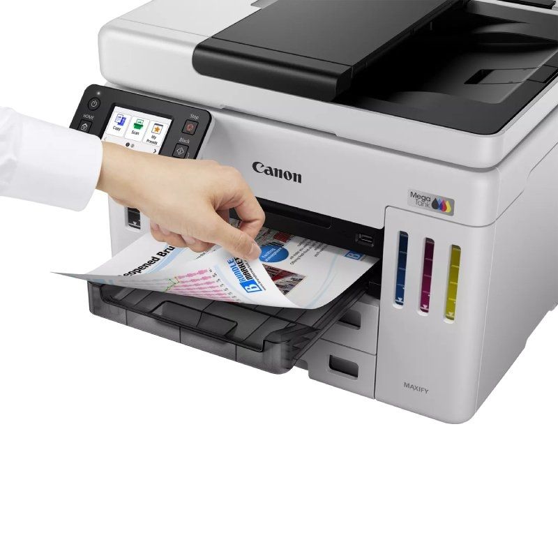 Multifunções Recarregável Canon MAXIFY GX7150 Megatank Wifi / Duplex / Fax / Branco