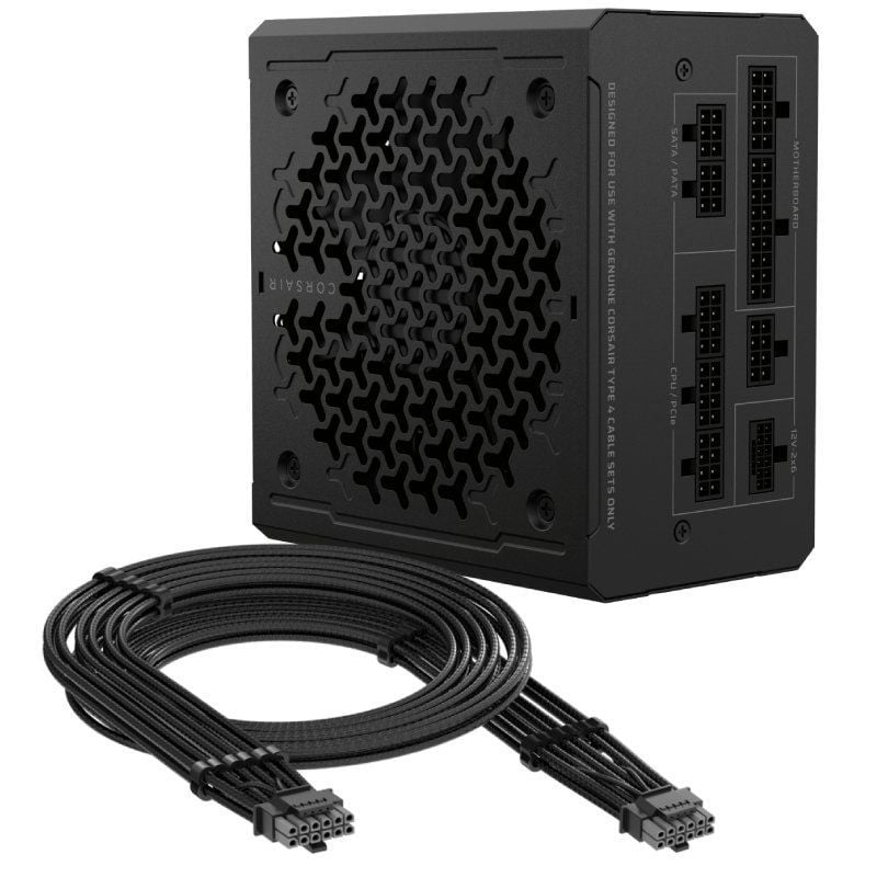 Fonte de Alimentação Corsair RM1000E / 1000W / Ventoinha de 12cm / 80 Plus Gold / Cybenetics Gold