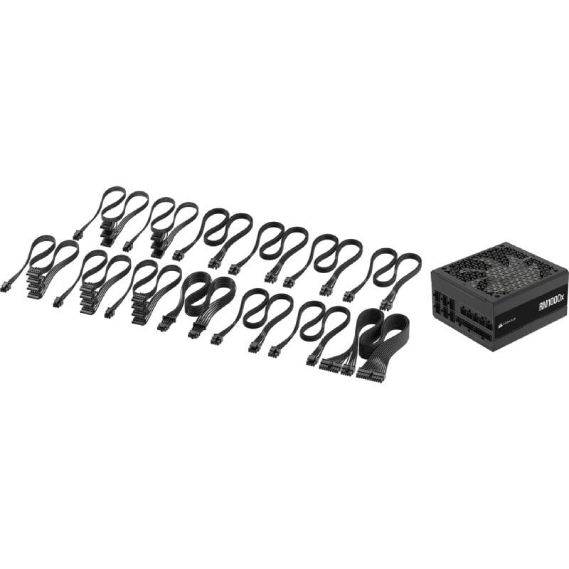 Fonte de Alimentação Corsair RM1000X / 1000W / Ventilador de 12cm / Cybenetics Gold