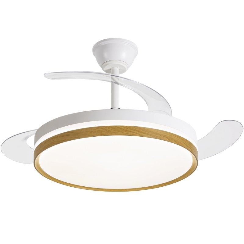 Ventilador de Teto Daewoo com Pás Retrácteis DW5010 / 30W / 3 Pás / 6 Velocidades