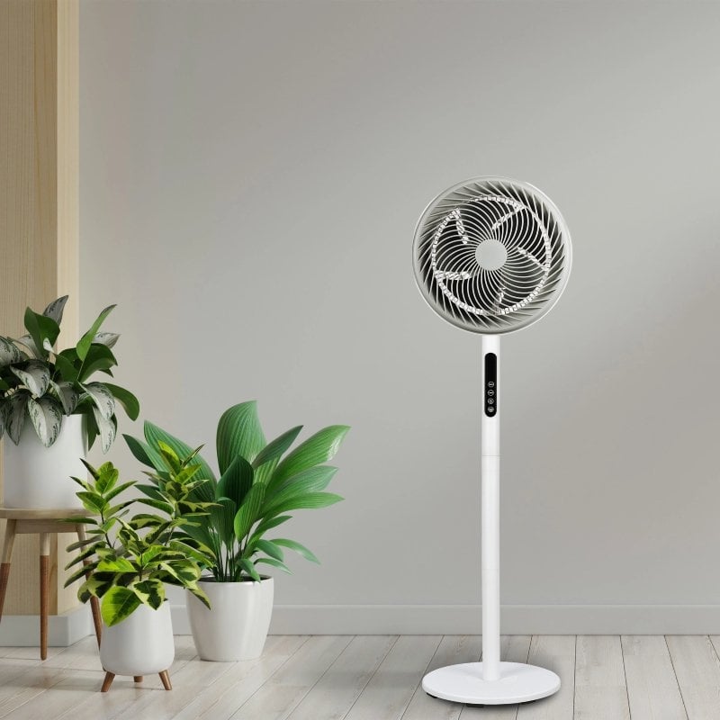Daewoo DW9008 Ventilador de Chão / 90W / 5 Pás 25cm / 3 Velocidades