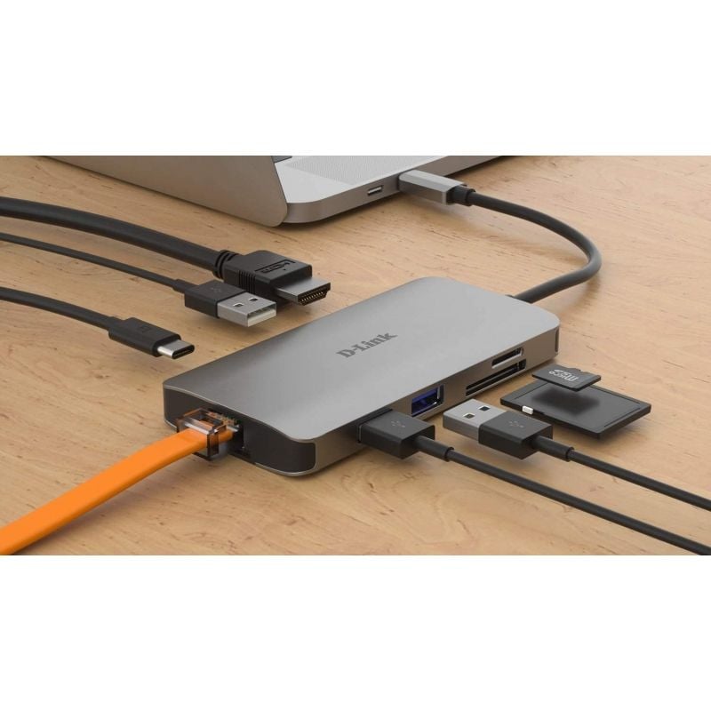 D-link Dub-m810 Estação de Ancoragem USB Tipo C / 3xusb / 1xusb Tipo C / 1xthunderbolt / 1xhdmi / 1…