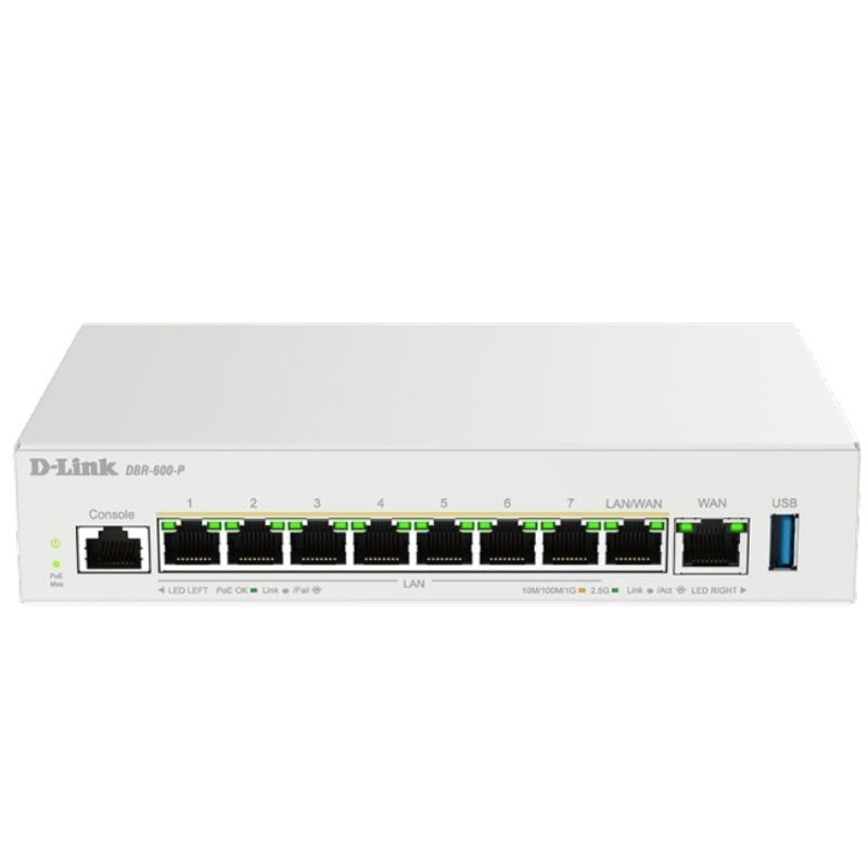 Roteador VPN / Firewall / Switch D-link Dbr-600-p / e / 9 Portas
