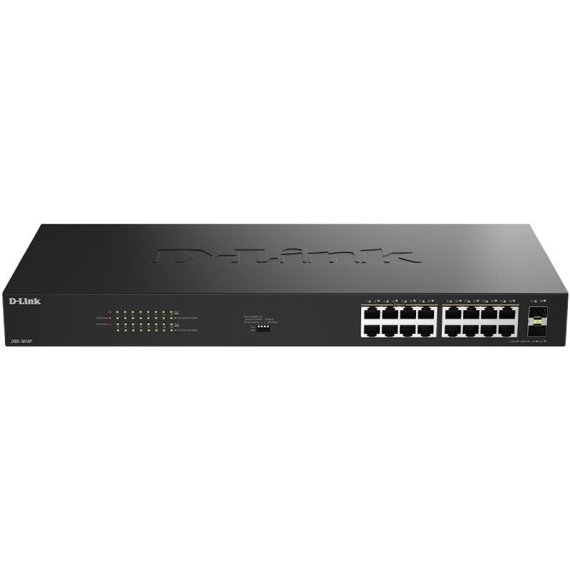 Switch D-link Dgs-1018p / e 18 Portas / Rj-45 Gigabit 10 / 100 / 1000 Poe / SFP