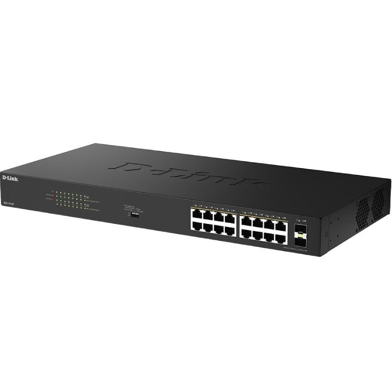 Switch D-link Dgs-1018p / e 18 Portas / Rj-45 Gigabit 10 / 100 / 1000 Poe / SFP