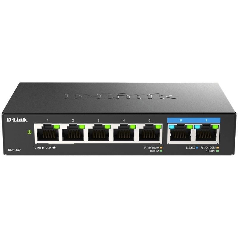 Switch D-link Dms-107 7 Portas / Rj-45 10 / 100 / 1000